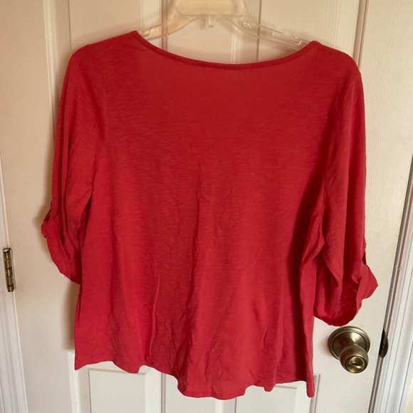 Women’s 1X casual shirt with optional tab sleeves - Picture 3 of 7